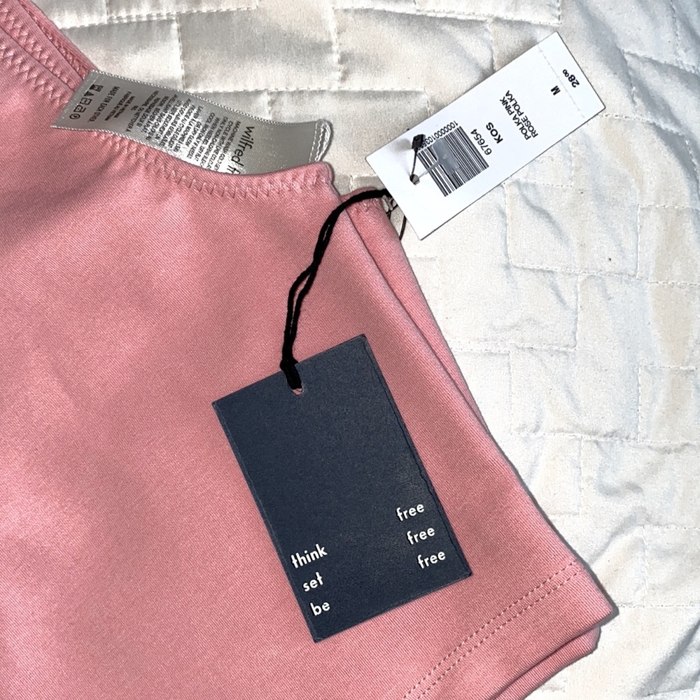 ARITZIA WILFRED FREE KOS Tank In Polka Pink M NWT - Picture 12 of 12